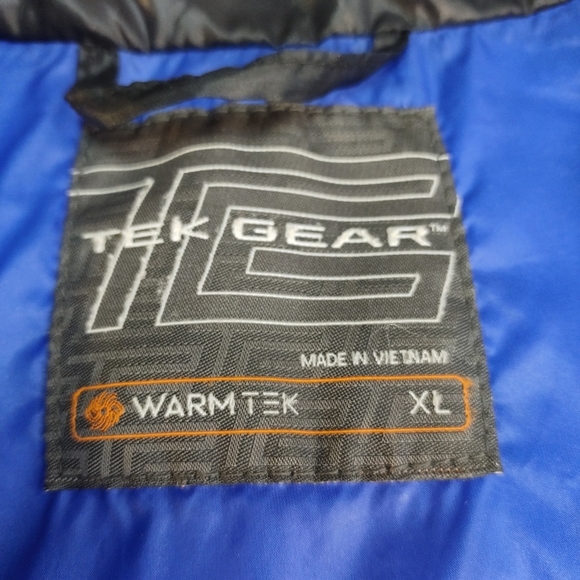 Tek Gear Jacket Women's Black Puffer Quilted Zip Up Light Weight Size XL - Picture 8 of 9